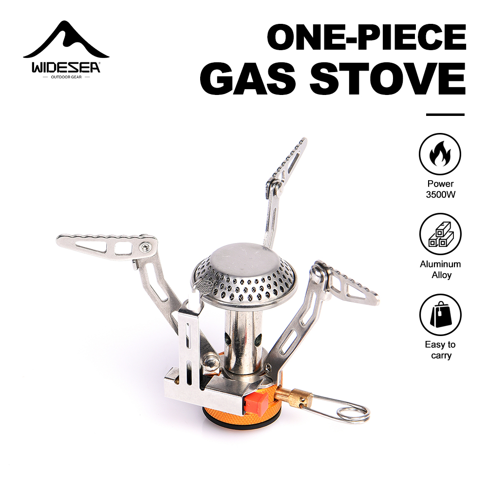 Camping Cooking Plate - Widesea ワンピースガスストーブ 3500W アルミニウム合金 ポータブルキャンプストーブ 持ち運びが簡単