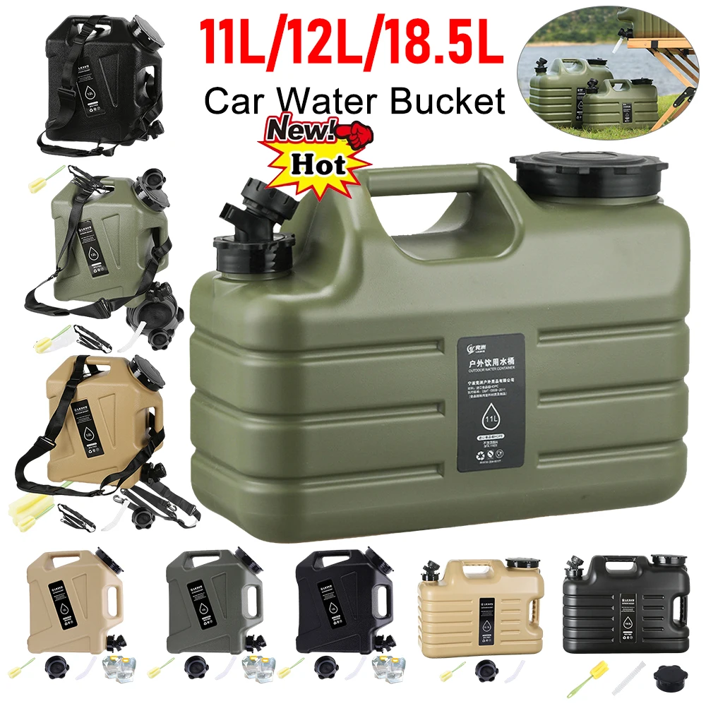 Camping Cooking And Drinking - ポータブル飲料水バケツ,容量11 l,12 l,5.5 l,車,キャンプ,調理用