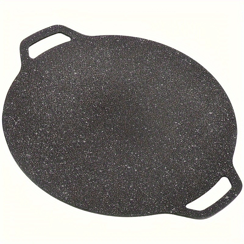 Camping Cooking Plate - 1 個鋳鉄屋外グリルパンノンスティック鉄板焼きプレートキャンプ & 家庭用バーベキュー調理義務ポータブルデザイン