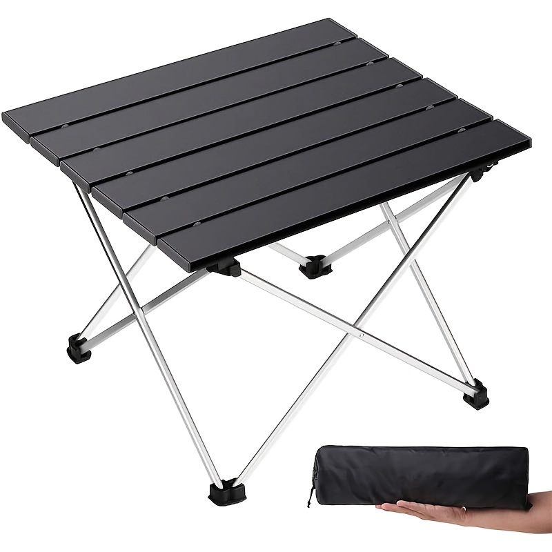 Camping Hiking Cooking - 持ち運び可能な折りたたみ式キャンプテーブル、軽量でビーチ、ピクニック、バーベキュー、アウトドア料理、旅行に最適
