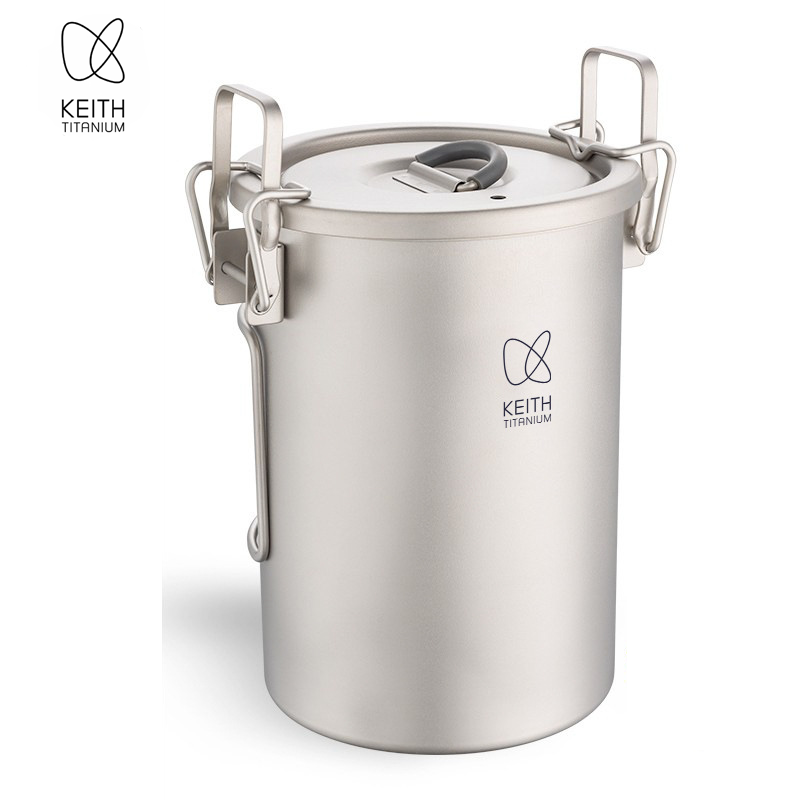 KEITH 純チタン製 炊飯クッカー 900ml 超軽量 折 - Camping Hiking Cooking のレビューと価格
