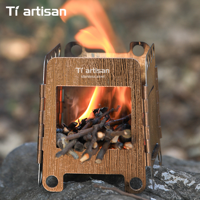 Tiartisan ステンレス鋼キャンプストーブ ミニポータ - Camping Cooking Wood Stove のレビューと価格