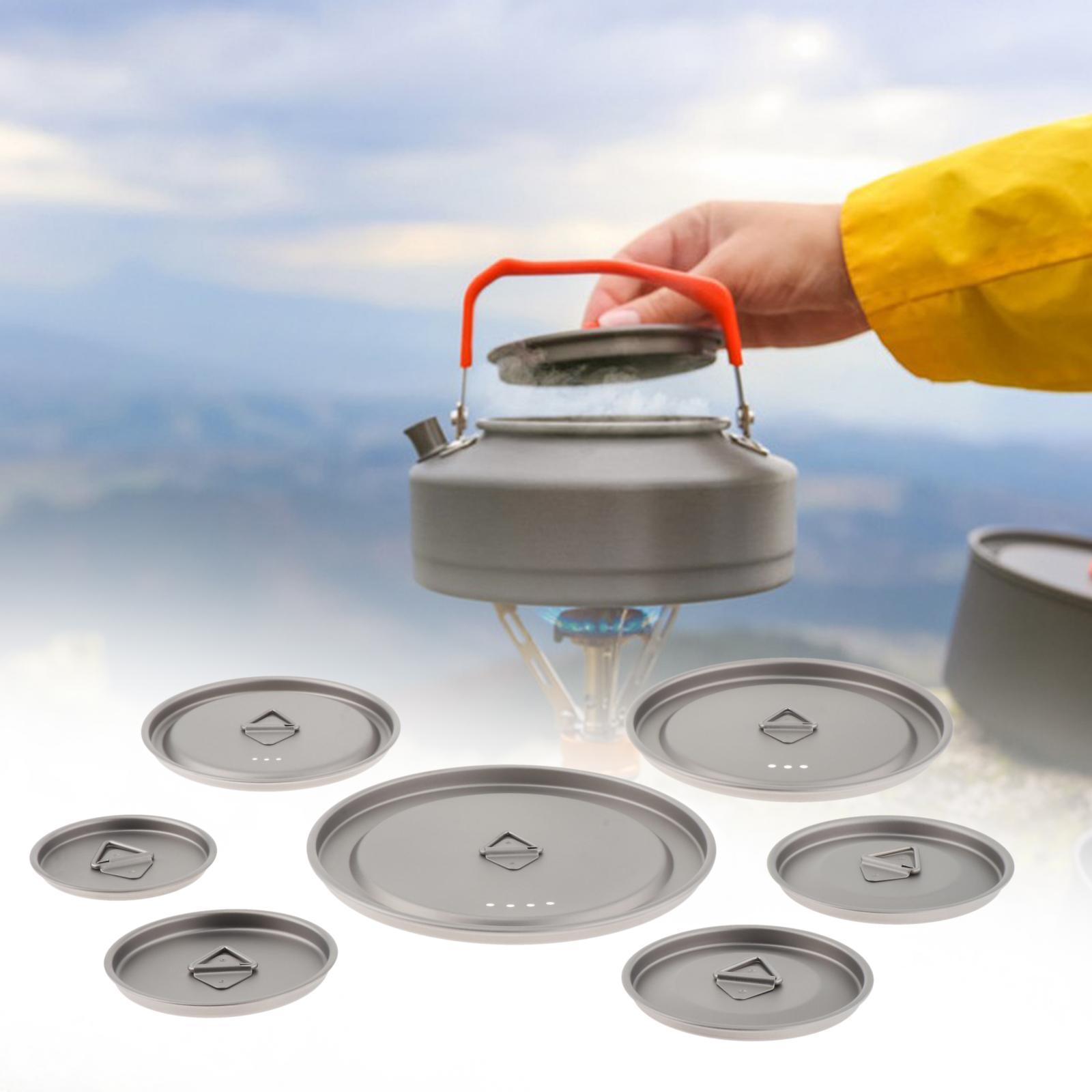 チタン屋外マグ蓋調理器具調理キャンプポット蓋食器飲料ミルクカ - Camping Cooking And Drinking のレビューと価格