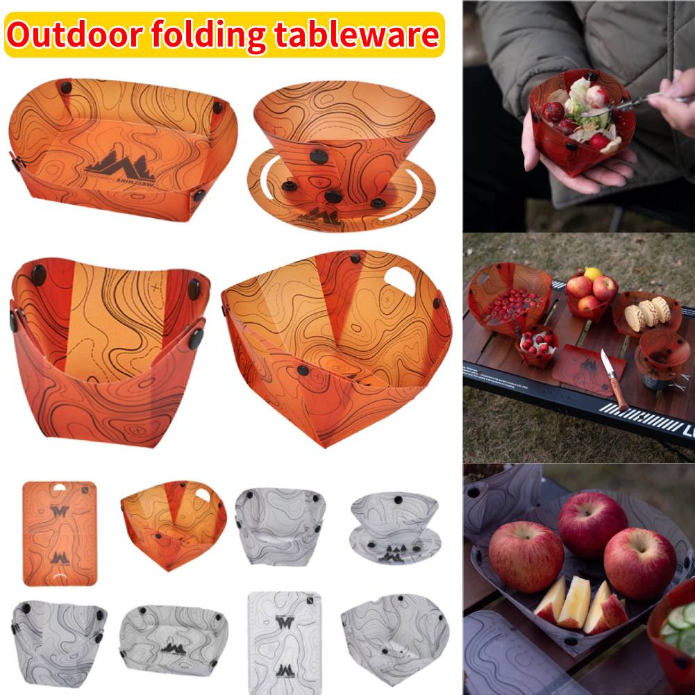 屋外軽量折りたたみ食器ポータブルボウルディナープレートコーヒ - Camping Cooking Plate のレビューと価格