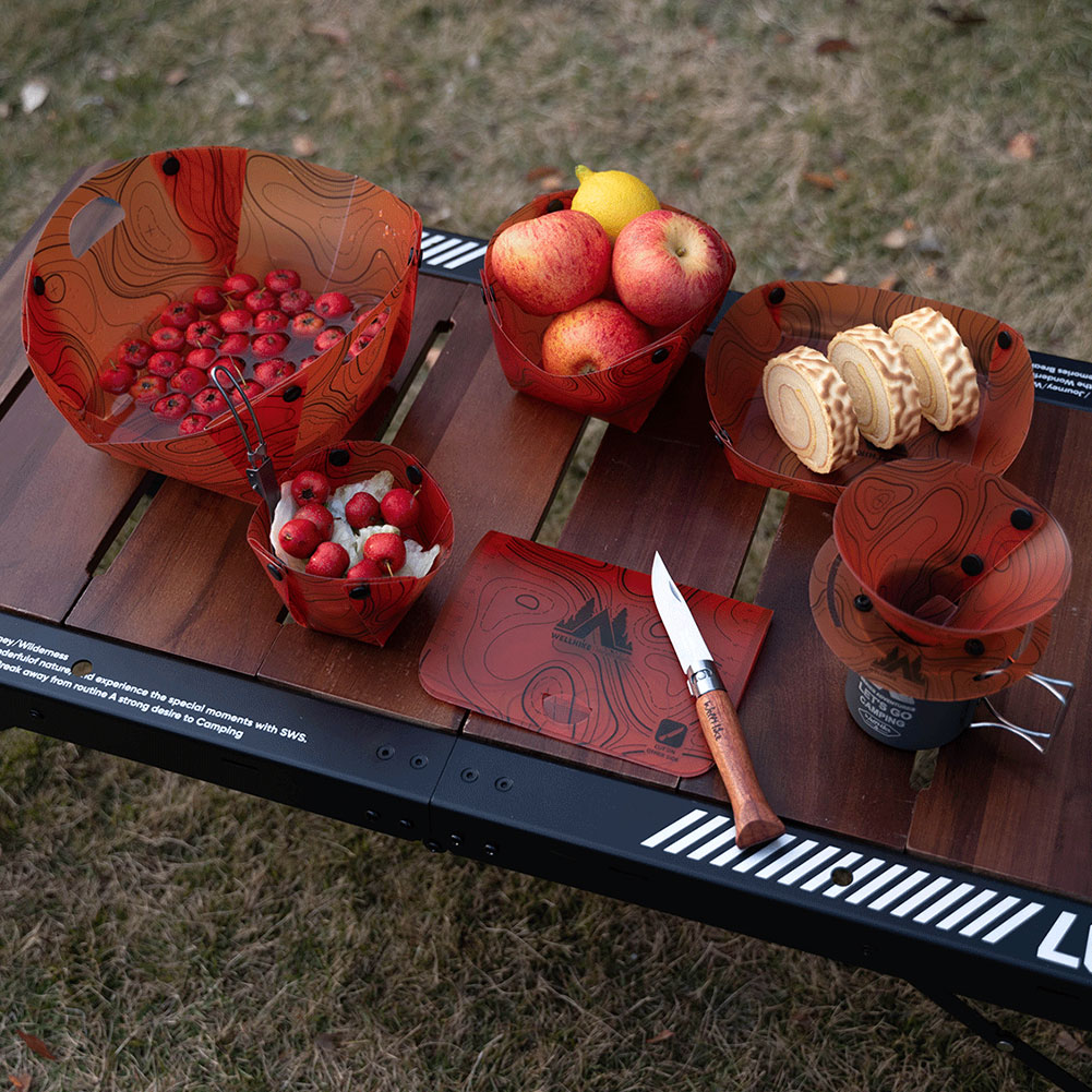屋外軽量折りたたみ食器ポータブルボウルディナープレートコーヒ - Camping Cooking Plate のレビューと価格