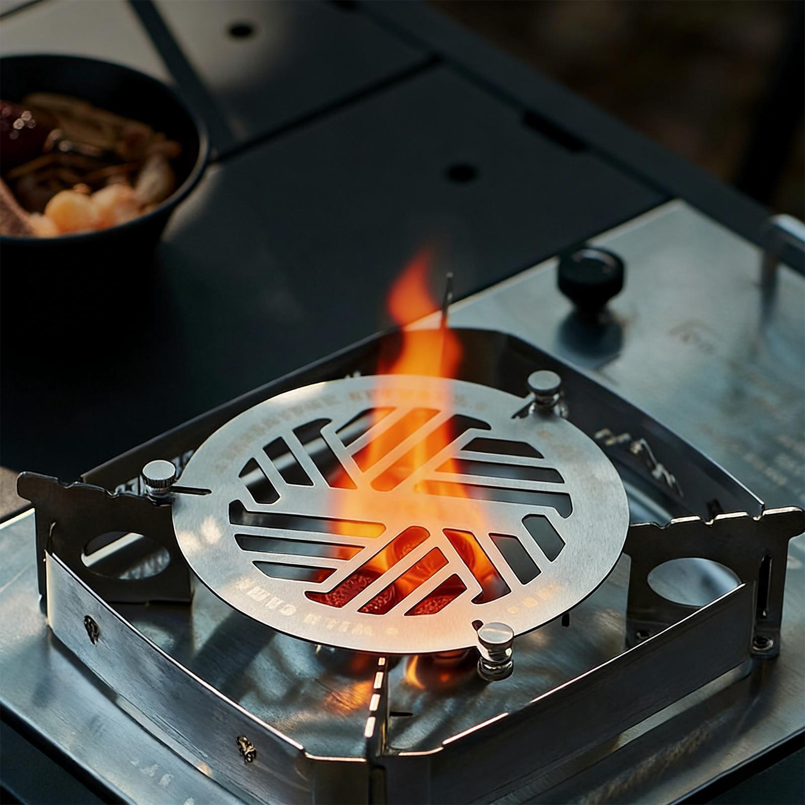 ラウンドスチーマーラックステンレス鋼ラウンドベーキングプレー - Camping Hiking Cooking のレビューと価格