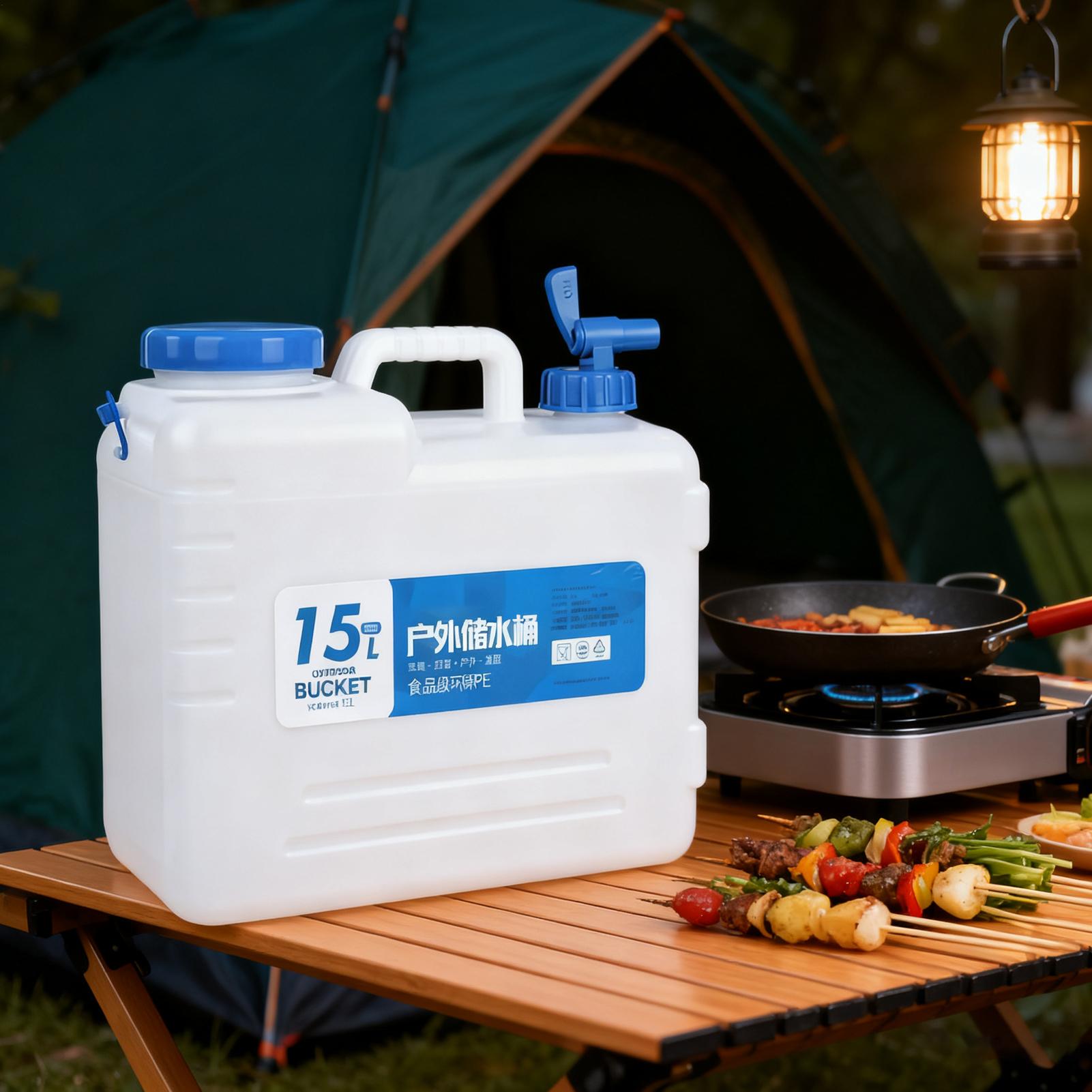 15L 飲料水バケツ 収納キャリア 運転用純水タンク スパイ - Camping Cooking And Drinking のレビューと価格