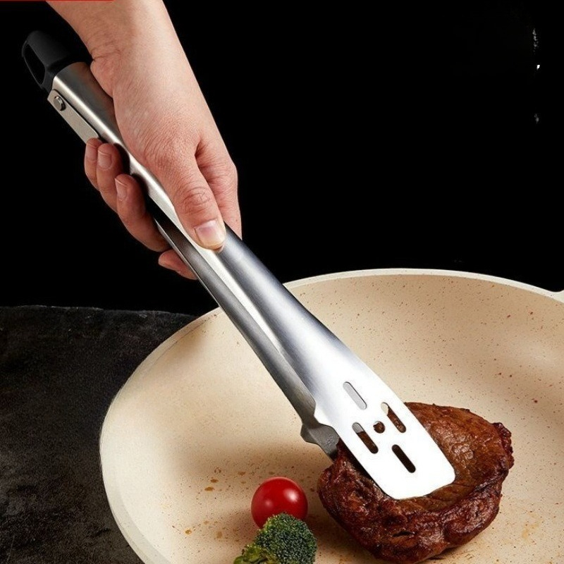 11インチステンレス製フードトング、シリコンチップ付き調理用 - Camping Cooking Tips のレビューと価格