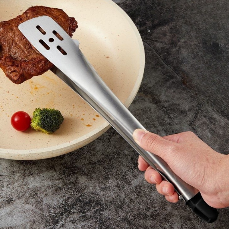 11インチステンレス製フードトング、シリコンチップ付き調理用 - Camping Cooking Tips のレビューと価格