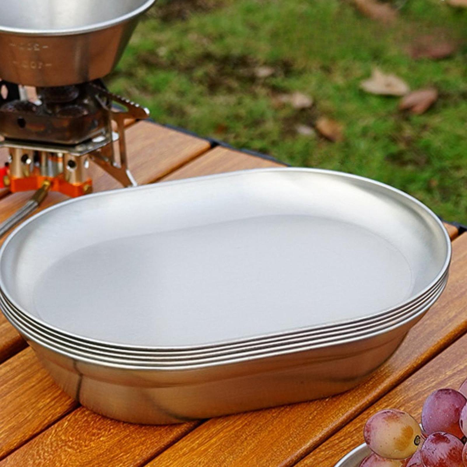 アウトドア用ステンレス製キャンププレート、お手入れ簡単な調理 - Camping Cooking Plate のレビューと価格