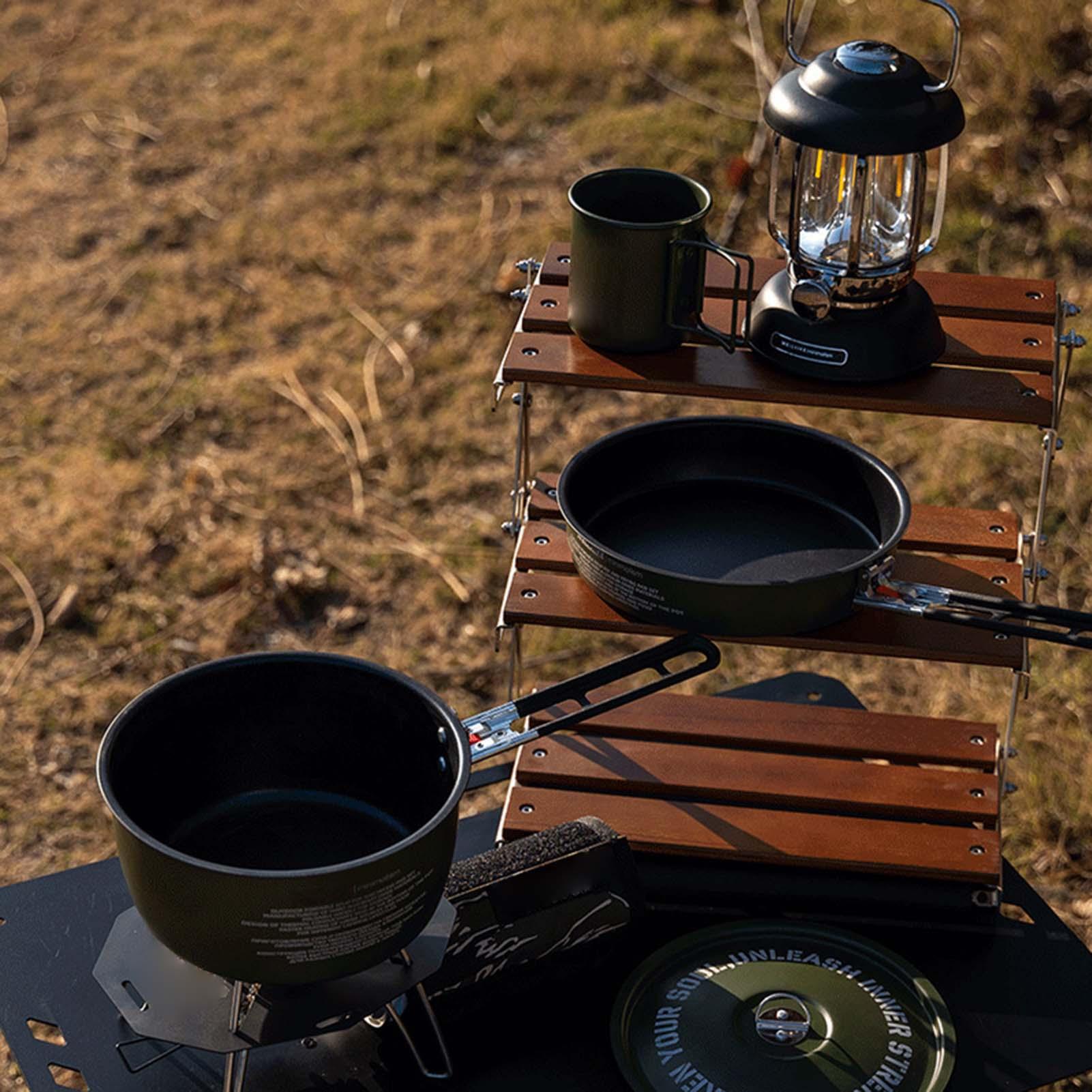 キャンプ調理器具セットキャンプフライパン調理用取り外し可能な - Camping Cooking Set Detachable Handle のレビューと価格