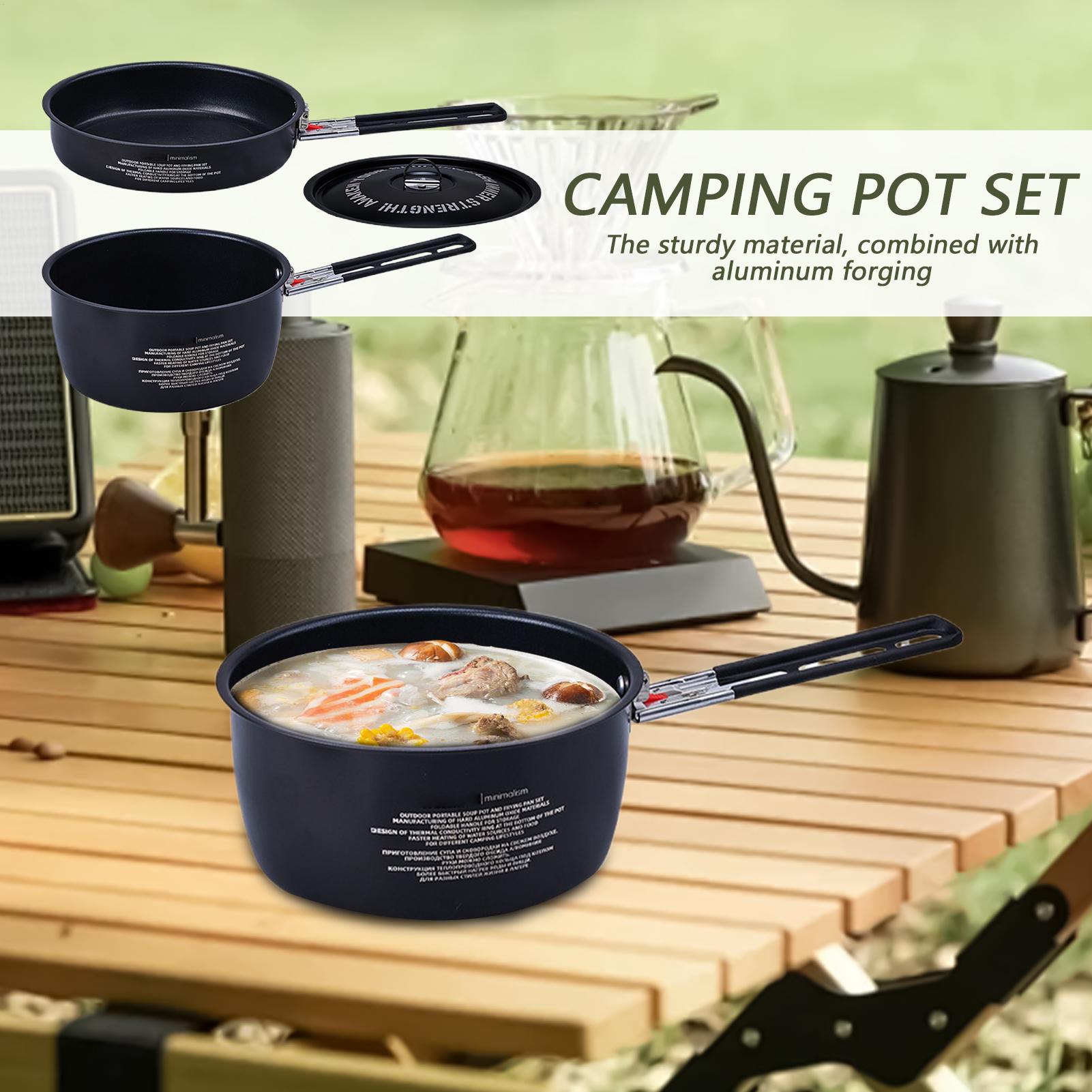キャンプ調理器具セットキャンプフライパン調理用取り外し可能な - Camping Cooking Set Detachable Handle のレビューと価格