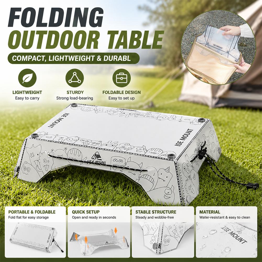ポータブルマルチ折りたたみキャンプテーブル PP 軽量ピクニ - Camping Outdoor Cooking Table のレビューと価格