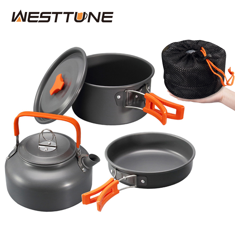 WESTTUNE キャンプ調理器具キット アルミ アウトドア - Camping Hiking Cooking のレビューと価格