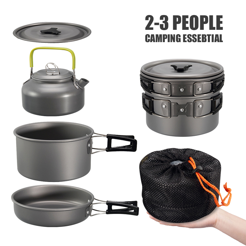 WESTTUNE キャンプ調理器具キット アルミ アウトドア - Camping Hiking Cooking のレビューと価格