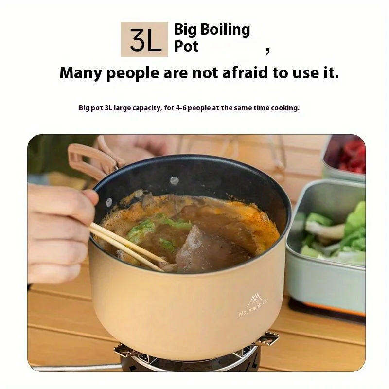 マウンテンハイカー 新セット ポット ケトル アウトドア 鍋 - Camping Cooking Cupboard のレビューと価格