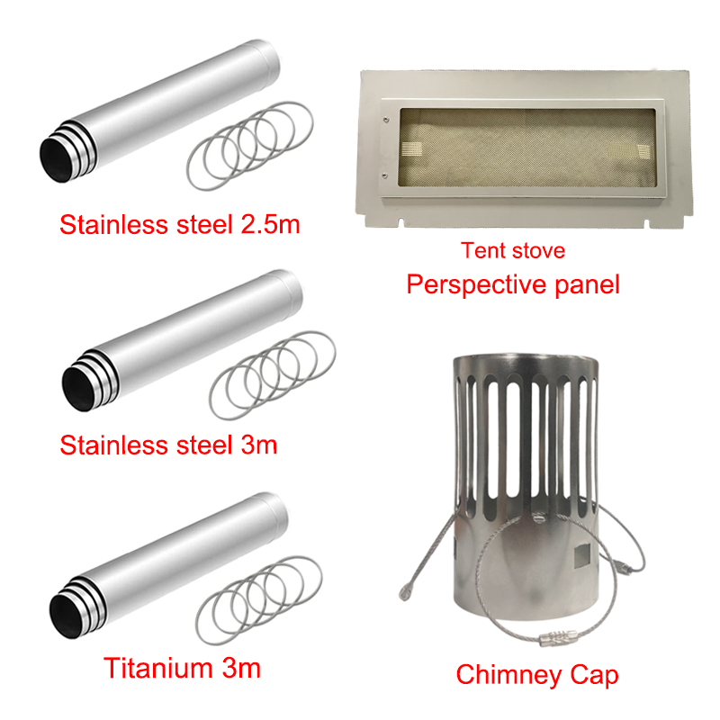 キャンプ用薪ストーブ煙突キャップ 62mm ステンレススチー - Camping Cooking Wood Stove のレビューと価格