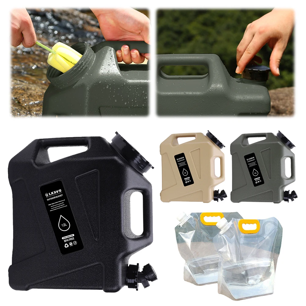 ポータブル飲料水バケツ,容量11 l,12 l,5.5 l, - Camping Cooking And Drinking のレビューと価格