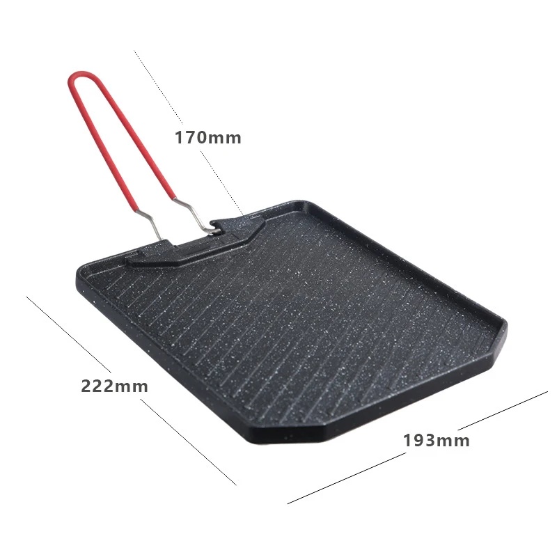 ポータブルノンスティックグリルパン アウトドアキャンプ用スキ - Camping Cooking Cupboard のレビューと価格