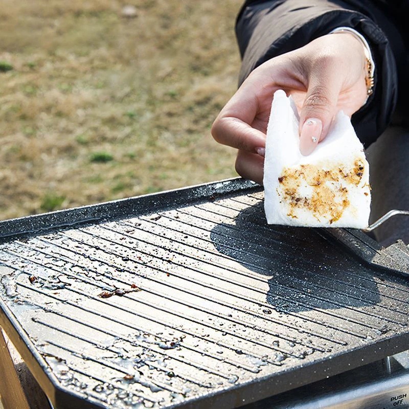 ポータブルノンスティックグリルパン アウトドアキャンプ用スキ - Camping Cooking Cupboard のレビューと価格