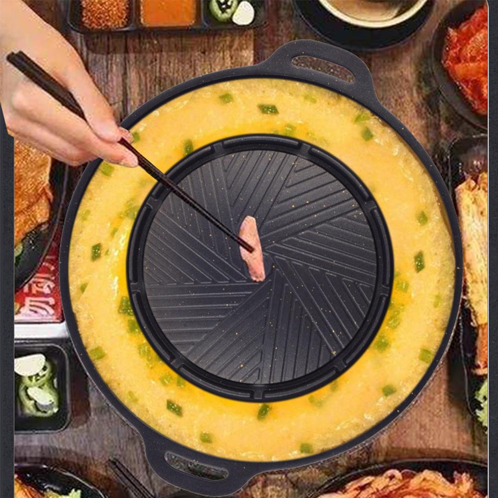 韓国カセットグリルパンノンスティックアルミ合金ラウンドしゃぶ - Camping Cooking Cupboard のレビューと価格