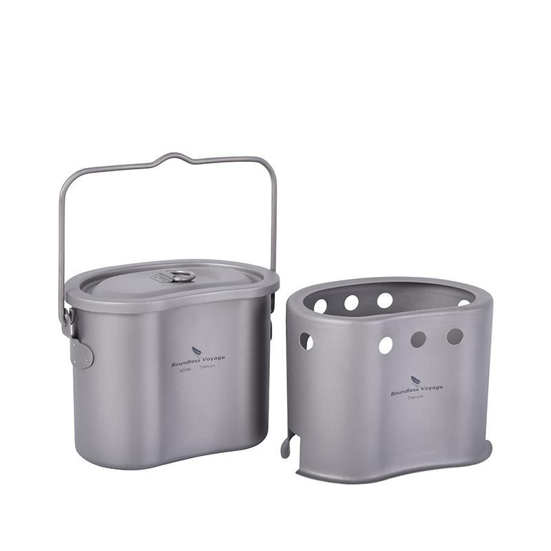 無限の航海-チタン調理器具セット、屋外キャンプハンギングポッ - Camping Cooking Wood Stove のレビューと価格