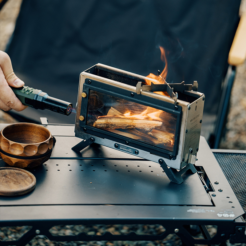 Goout スプリングヒル ウッドストーブ ポータブル薪スト - Camping Cooking Wood Stove のレビューと価格