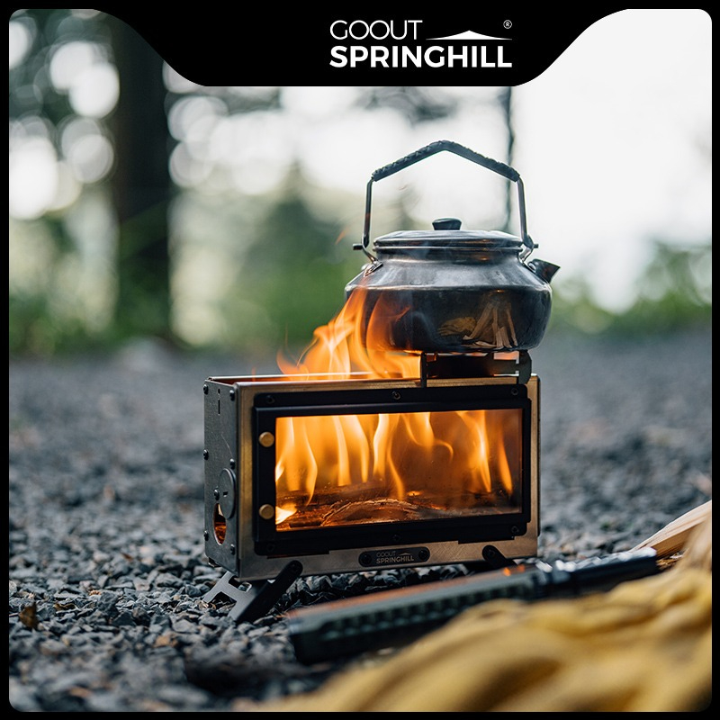 Goout スプリングヒル ウッドストーブ ポータブル薪スト - Camping Cooking Wood Stove のレビューと価格