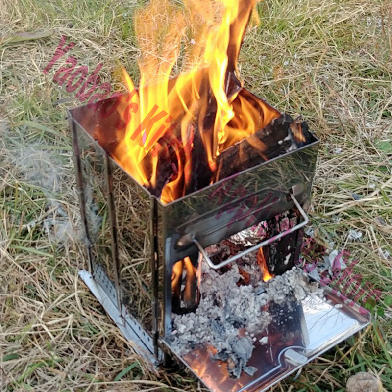 ウッドストーブ アウトドア キャンプ用品 分解可能なポータブ - Camping Cooking Wood Stove のレビューと価格