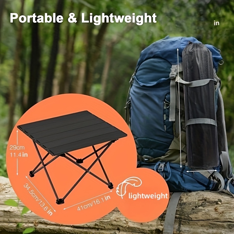 ポータブル折りたたみ式キャンプサイドテーブル、多機能ビーチピ - Camping Hiking Cooking のレビューと価格