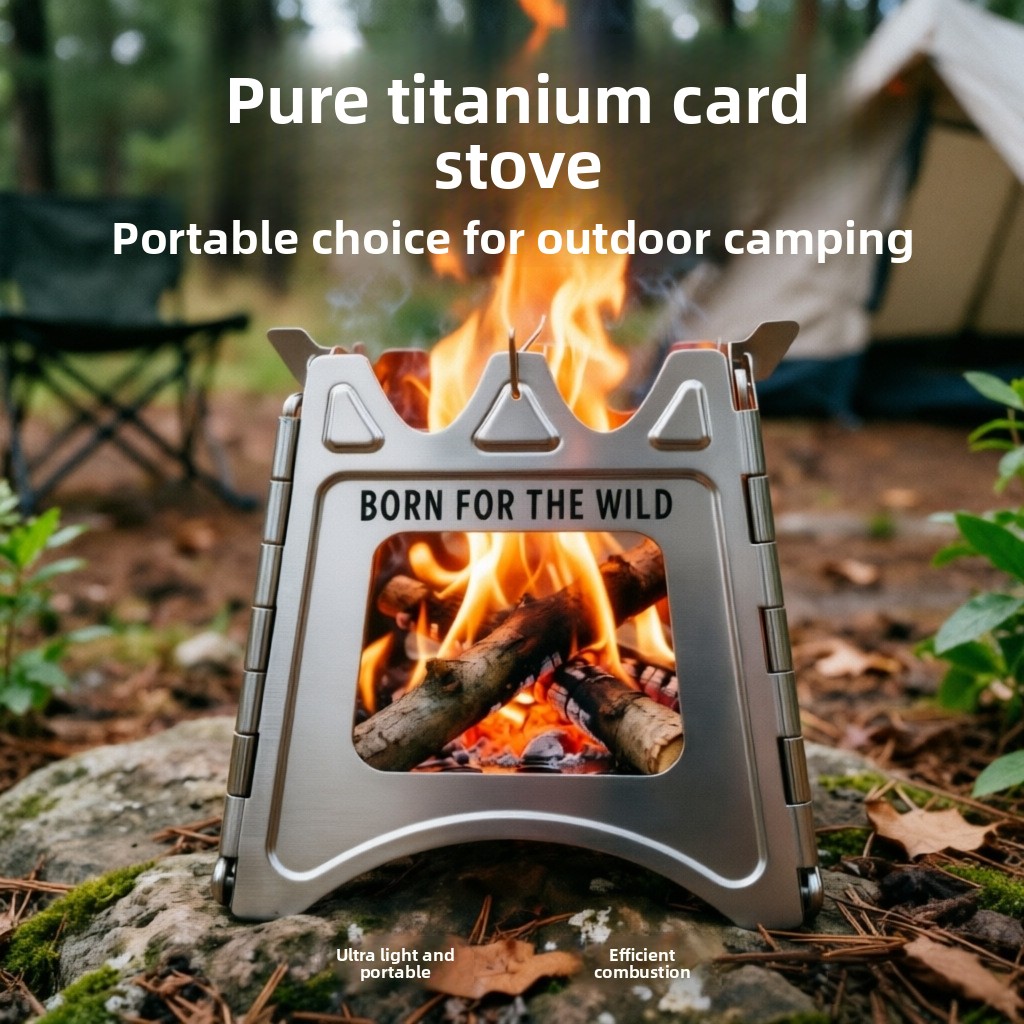 TiForge コンパクト折りたたみ式チタン製ウッドストーブ - Camping Cooking Wood Stove のレビューと価格