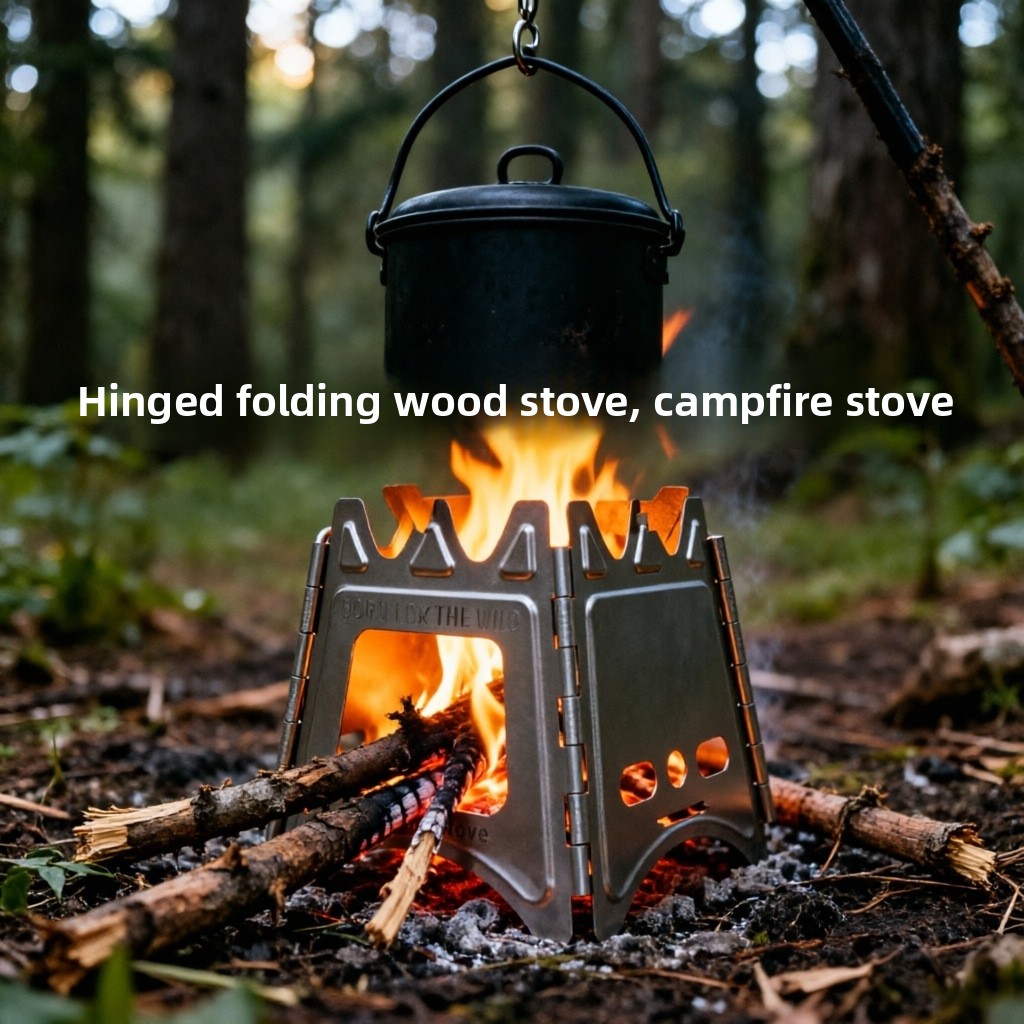 TiForge コンパクト折りたたみ式チタン製ウッドストーブ - Camping Cooking Wood Stove のレビューと価格