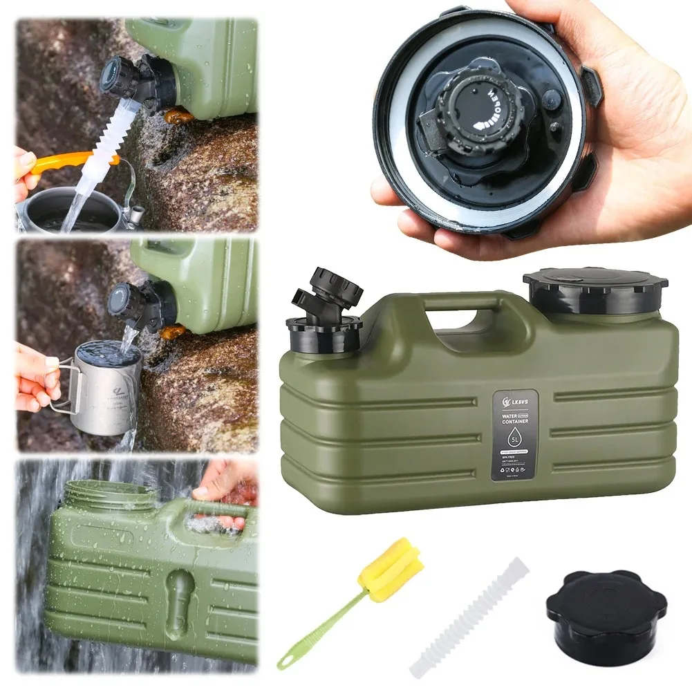 5L キャンプ用水容器 大容量屋外用ウォーターバケット ポー - Camping Cooking And Drinking のレビューと価格