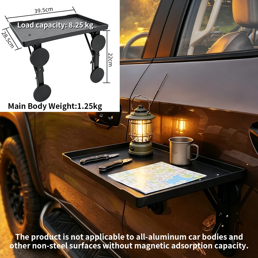 ポータブルカーサイドドアハンギングトレイ折りたたみ式オートテ - Camping Outdoor Cooking Table のレビューと価格