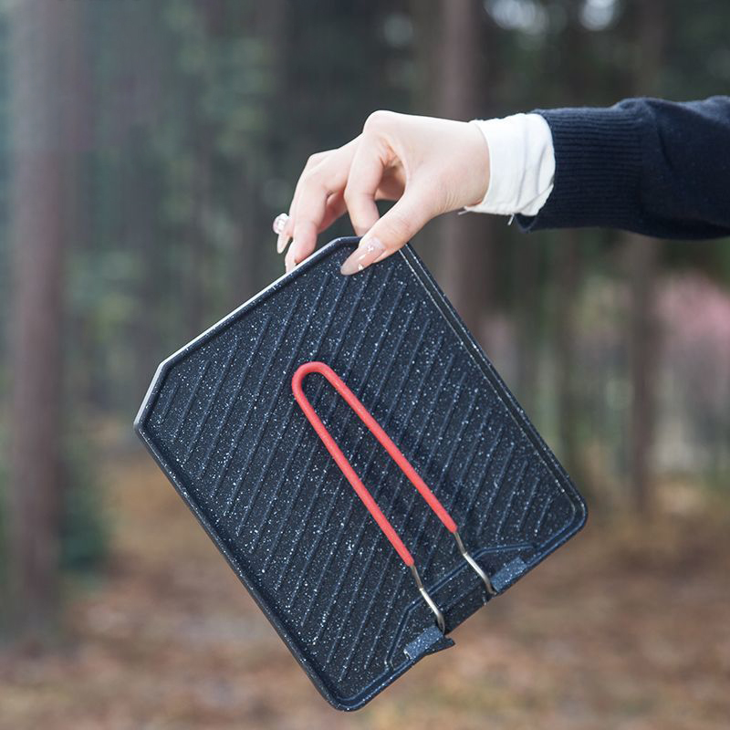 アウトドアキャンプバーベキューパン家庭用ノンスティックフライ - Camping Cooking Cupboard のレビューと価格