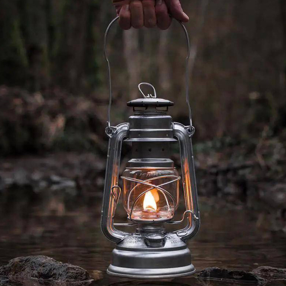 ハンドル付きキャンプ灯油ランプ、屋外雰囲気照明、テントランタ - Camping Cooking Accessories のレビューと価格