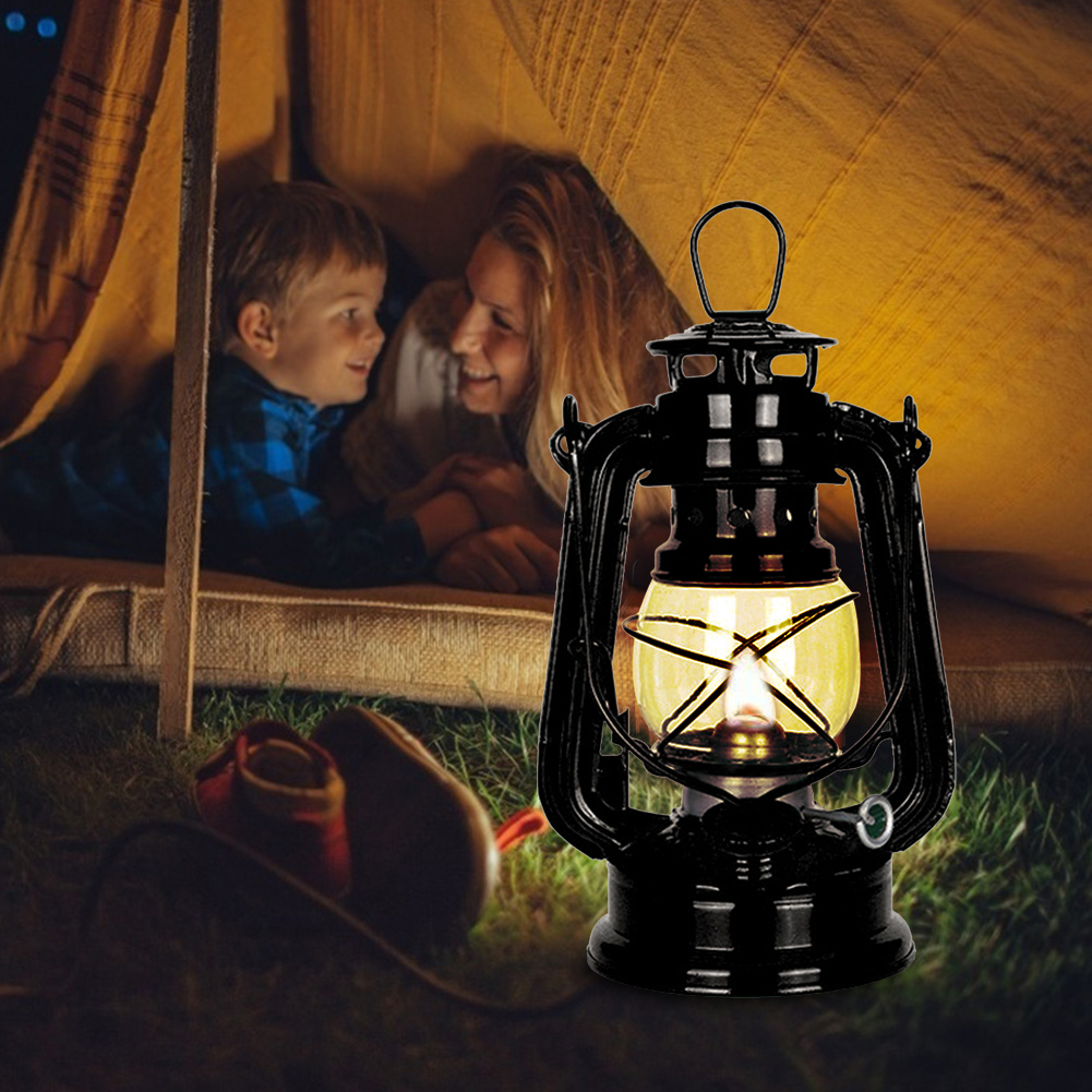 ハンドル付きキャンプ灯油ランプ、屋外雰囲気照明、テントランタ - Camping Cooking Accessories のレビューと価格