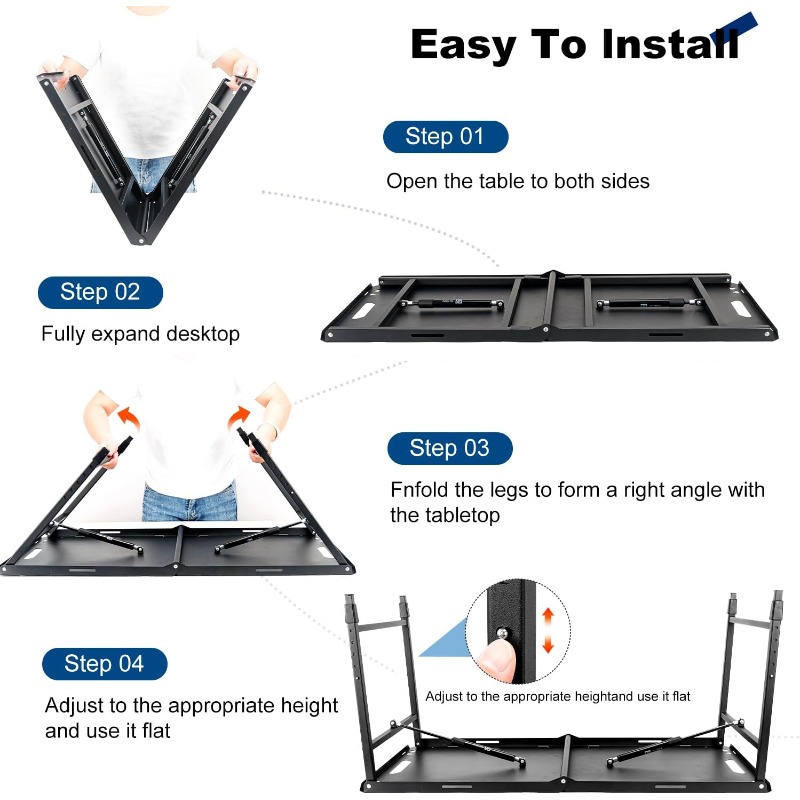 キャンプテーブル 調節可能 折りたたみ式 ポータブル RV  - Camping Outdoor Cooking Table のレビューと価格