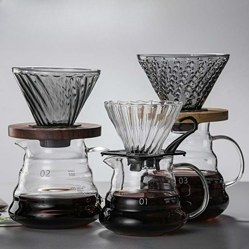 注ぎ込み式コーヒーメーカーセット 高耐熱ホウケイ酸ガラス 注 - Camping Cooking Accessories のレビューと価格