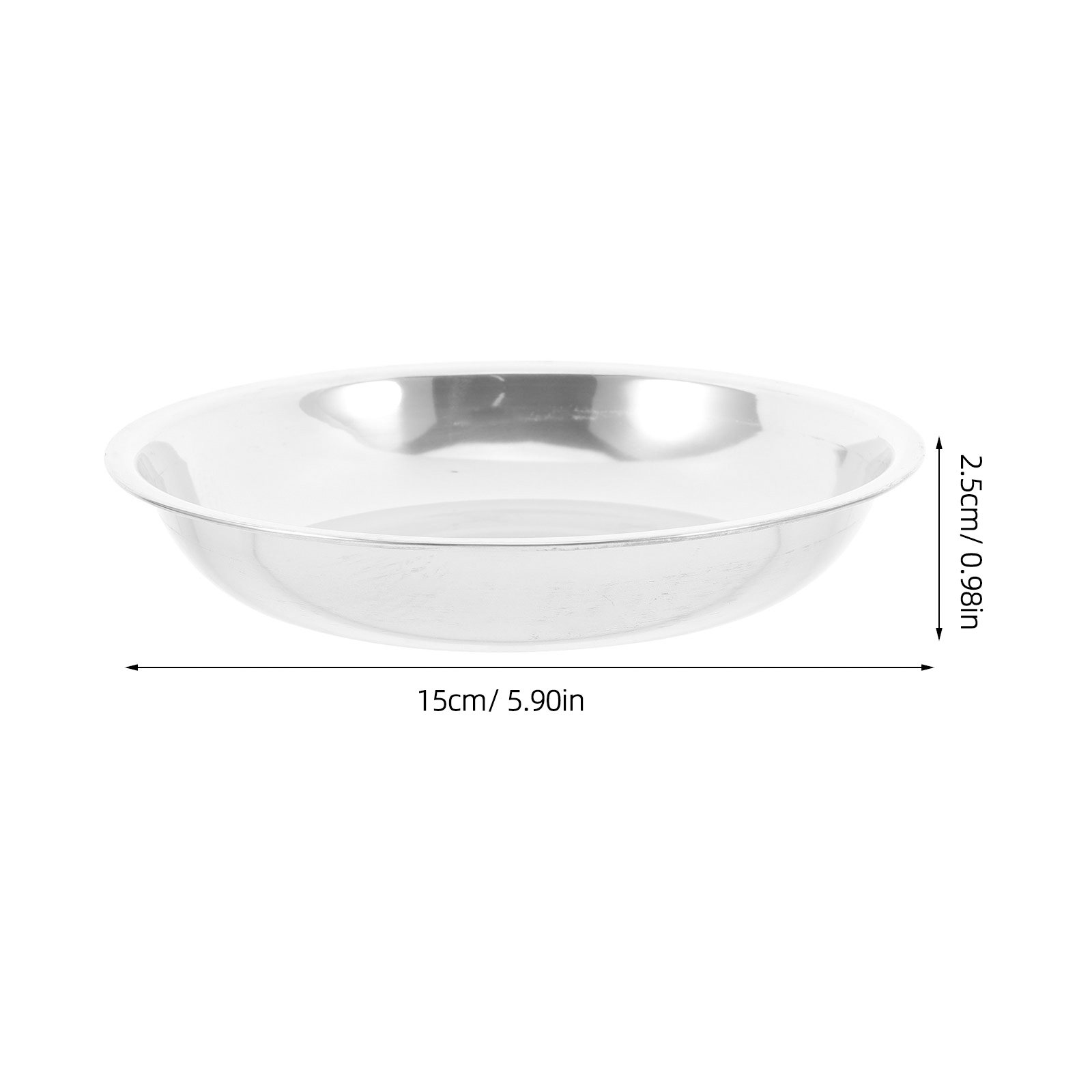 6個入り高品質ステンレス製丸型トレイ バーベキュープレート  - Camping Cooking Plate のレビューと価格