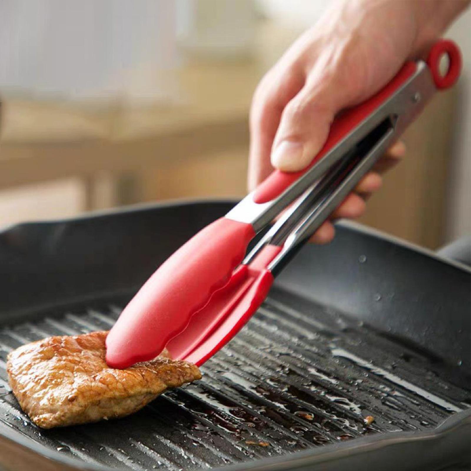 調理用トング 3 個 滑り止め調理器具 ステンレス鋼グリルト - Camping Cooking Tips のレビューと価格