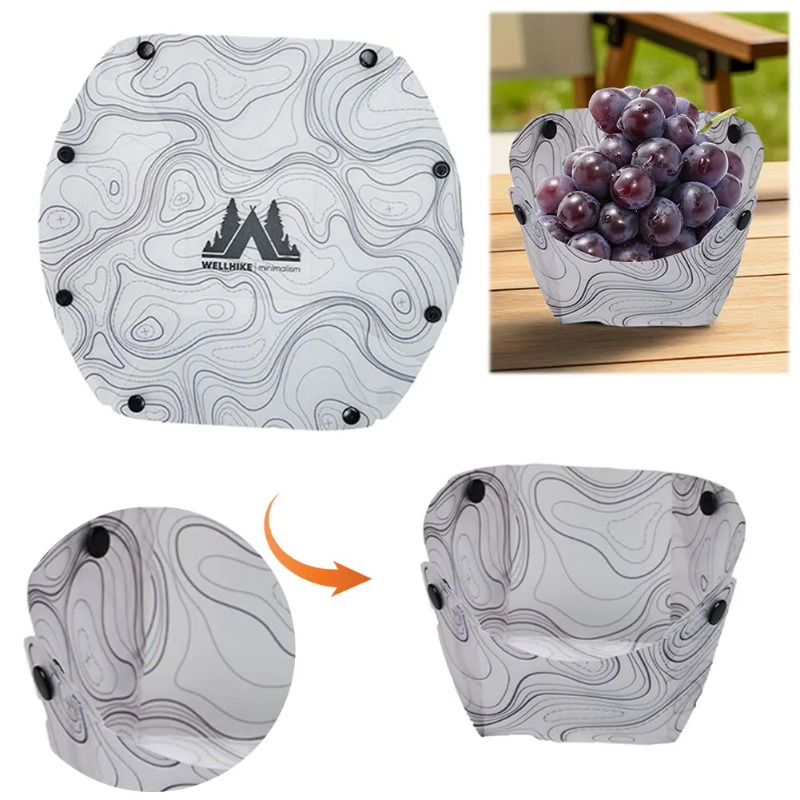折りたたみ式キャンプ食器ポータブルボウルディナープレートコー - Camping Cooking Hob のレビューと価格